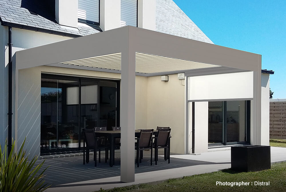 2 Post Pergola Suneal Grey Color